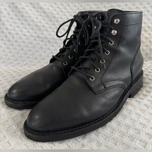 Thursday Boot Company President Lace Up Black Matte Leather US Size 9.5 Rugged